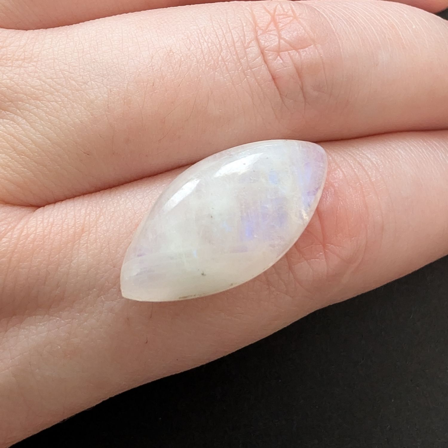 Moonstone Marquise Cabochon - 26.4mm by 13.0mm - Image 3