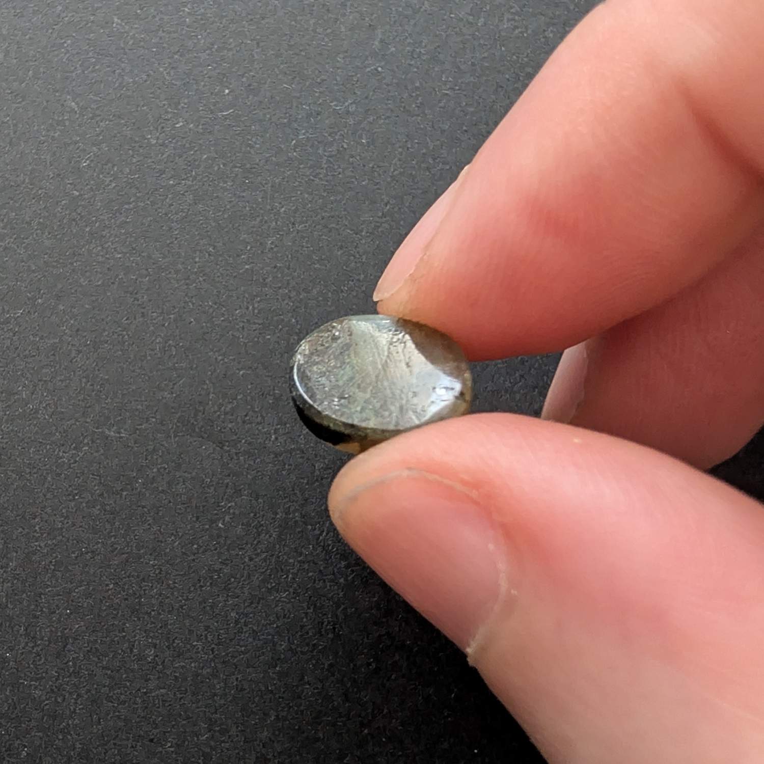 Labradorite Oval Cabochon - 11.1mm by 9.2mm - Image 4