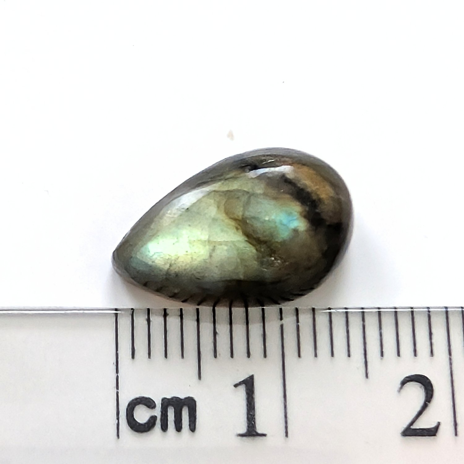 Labradorite Teardrop Cabochon - 15.0mm by 9.5mm - Image 5