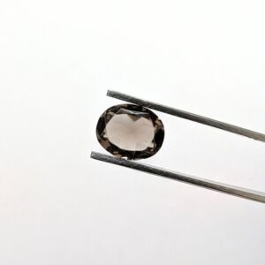 Smoky Quartz Oval - 10.0mm by 8.1mm