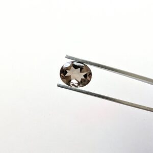 Smoky Quartz Oval - 9.7mm by 7.9mm