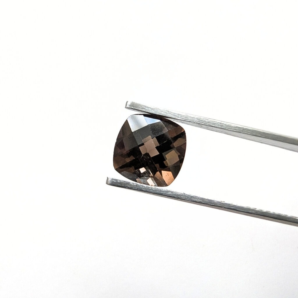 Smoky Quartz Square - 9mm