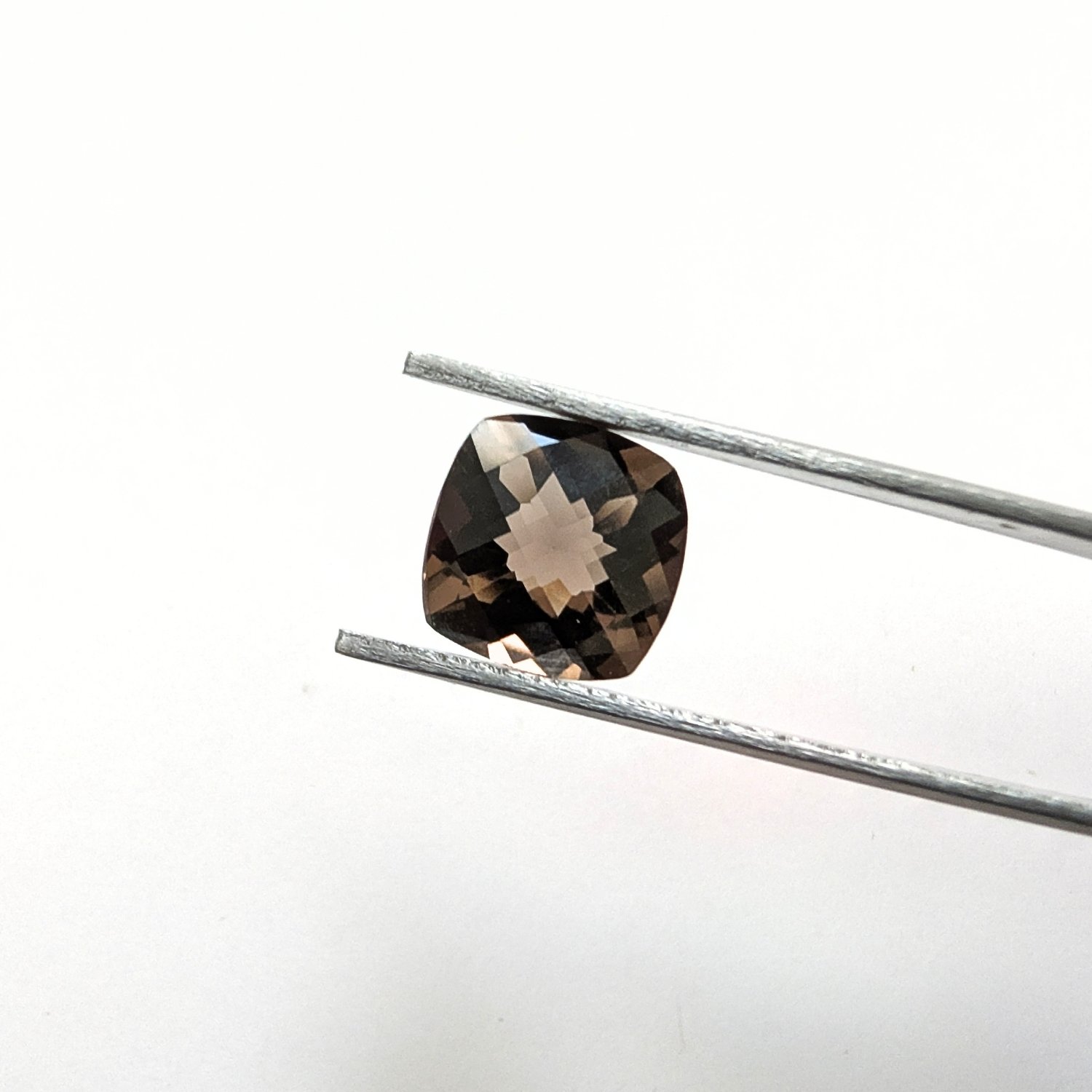Smoky Quartz Square - 9.8mm