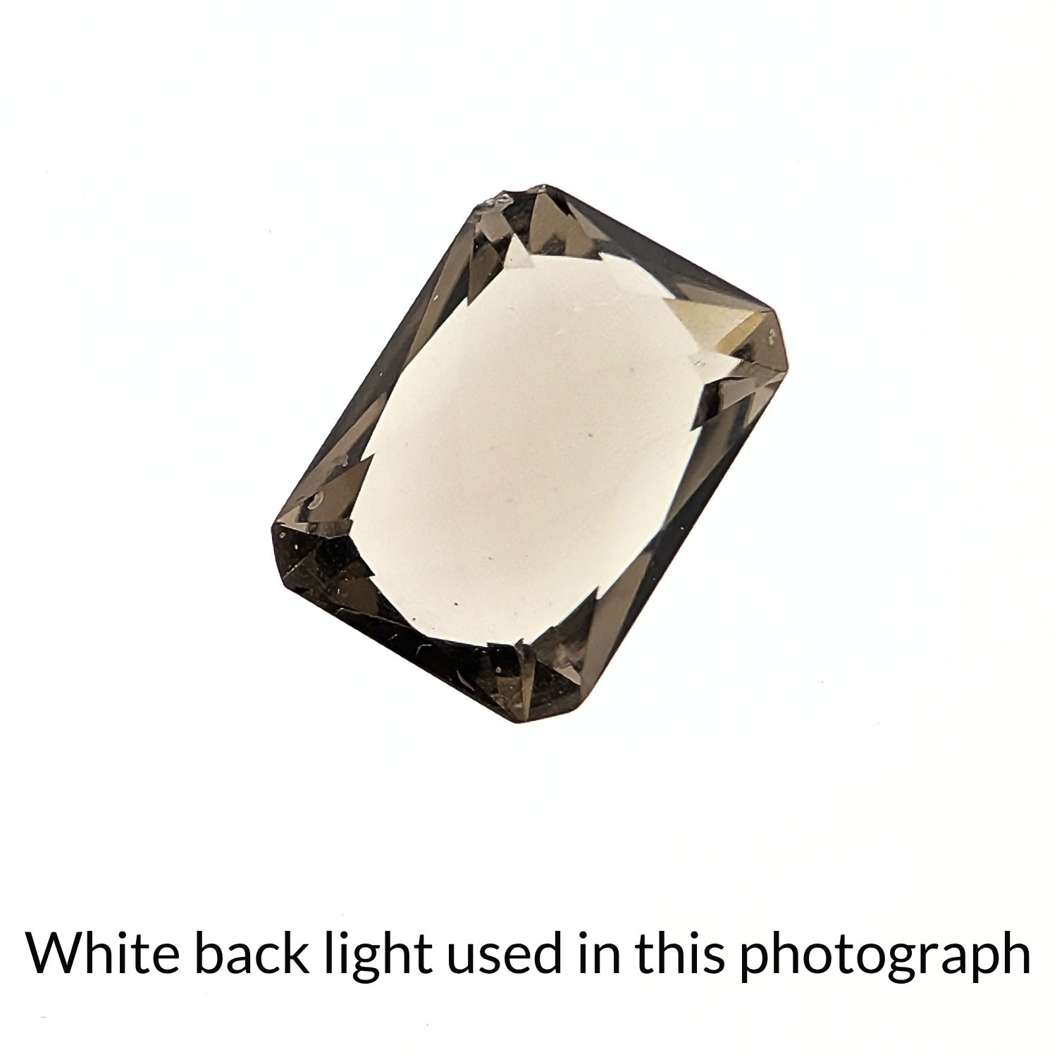Smoky Quartz Rectangle - 13.7mm by 9.9mm - Image 5