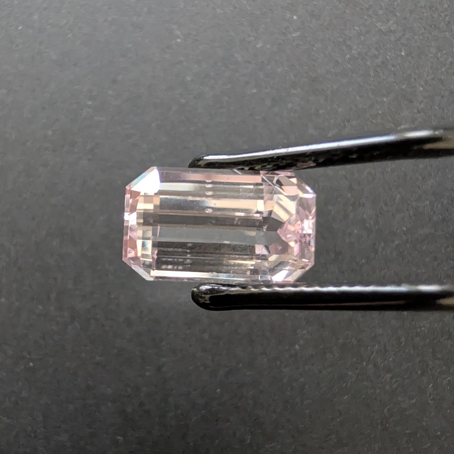 Kunzite Rectangle - 14.3mm by 8.3mm - Image 2