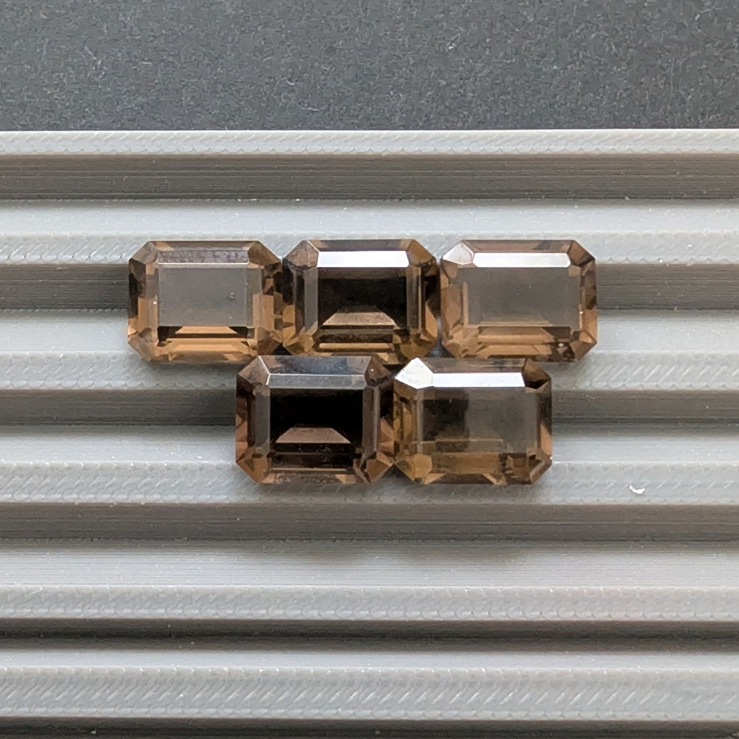 5 x Brown Smoky Quartz Rectangle Bundle - Image 4