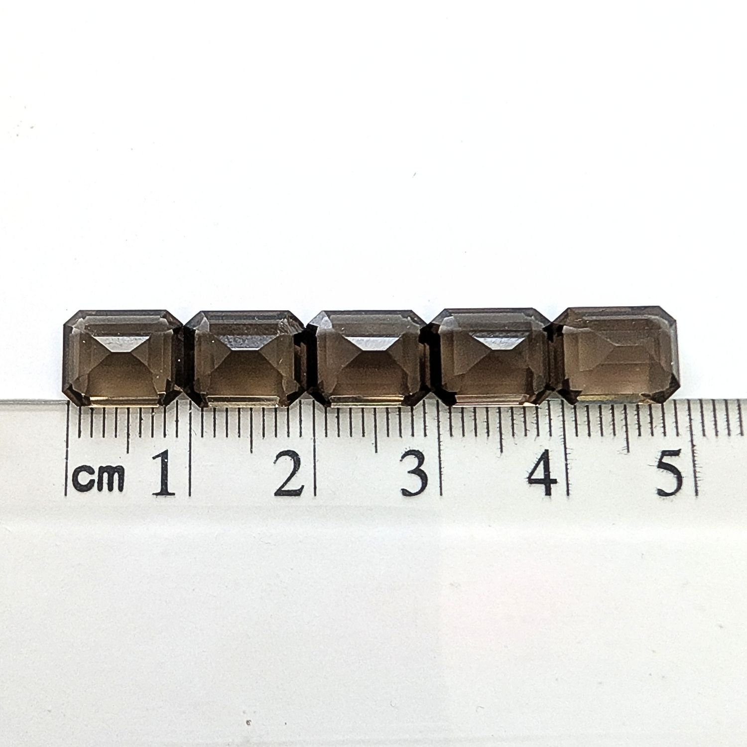 5 x Brown Smoky Quartz Rectangle Bundle - Image 5