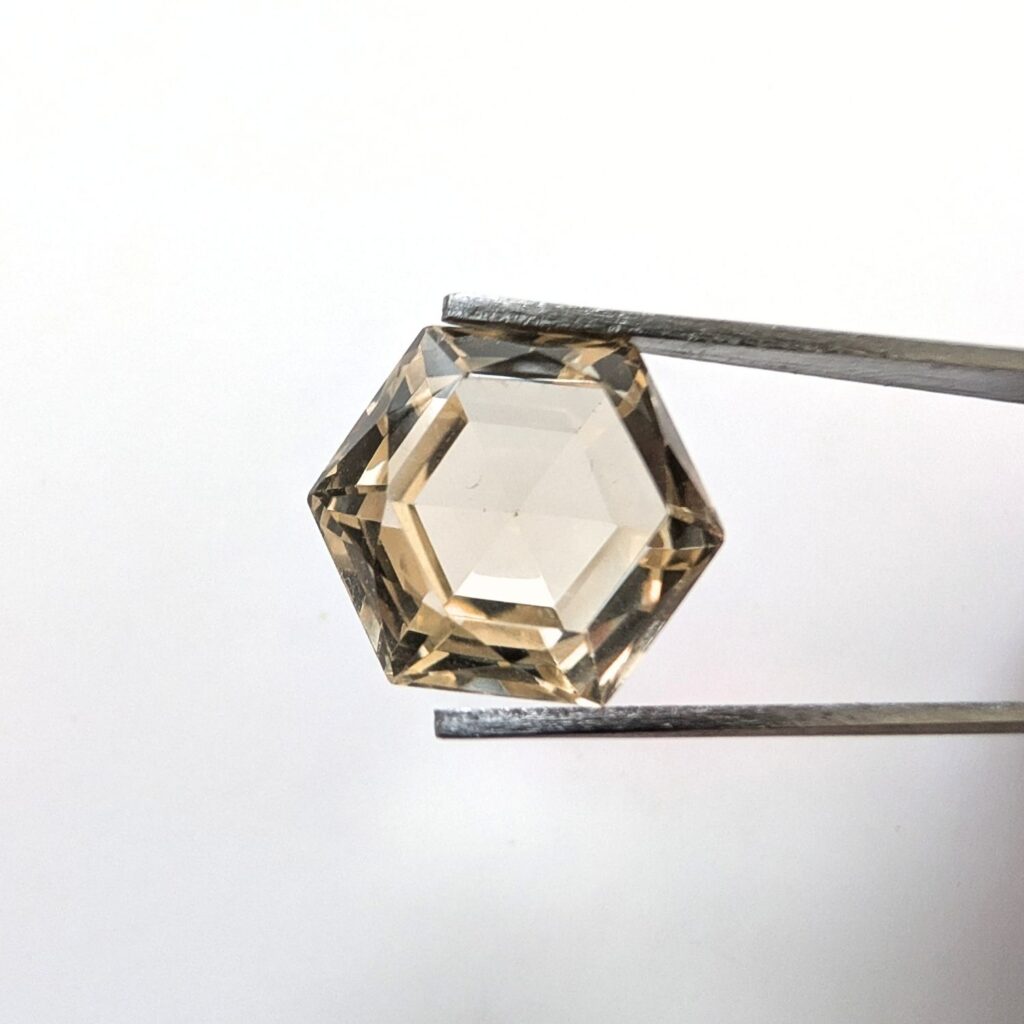 Citrine Hexagon - 13.1mm