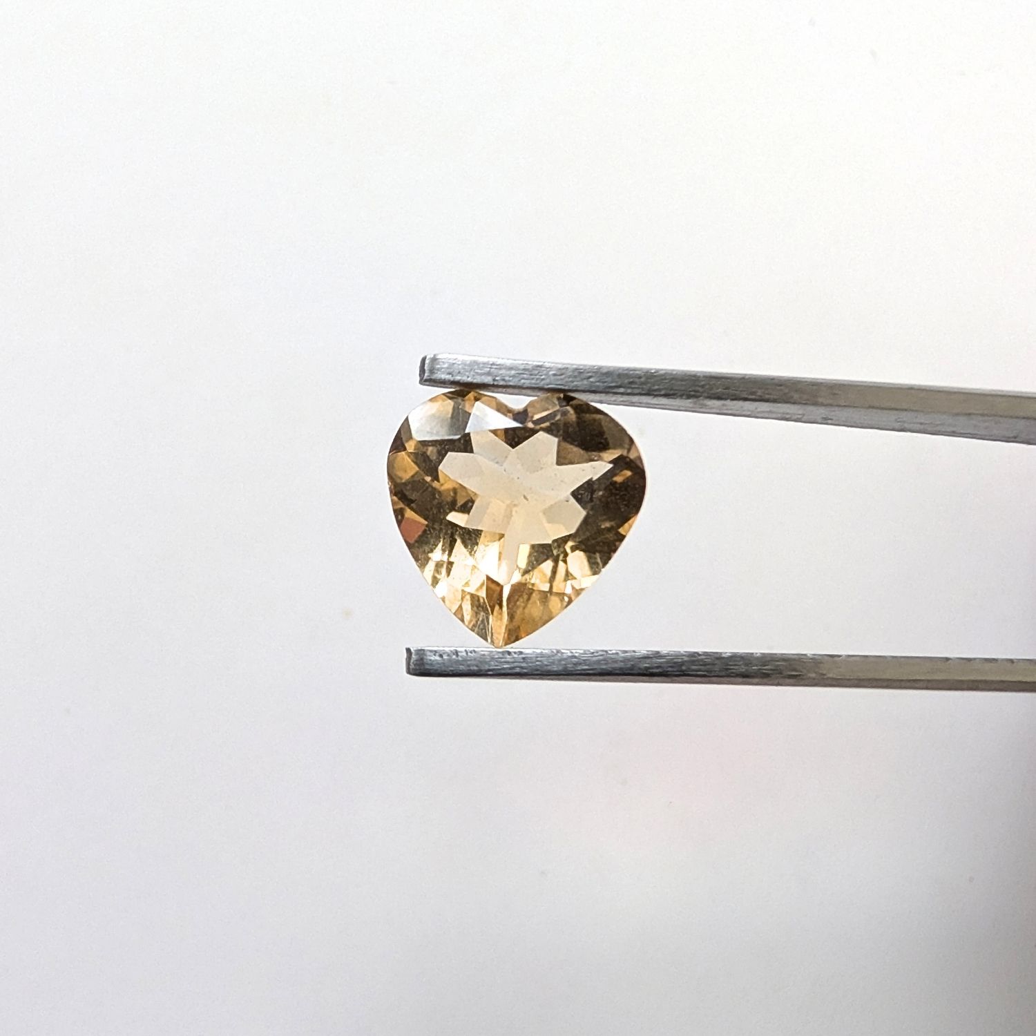 Citrine Heart - 9.0mm by 8.9mm