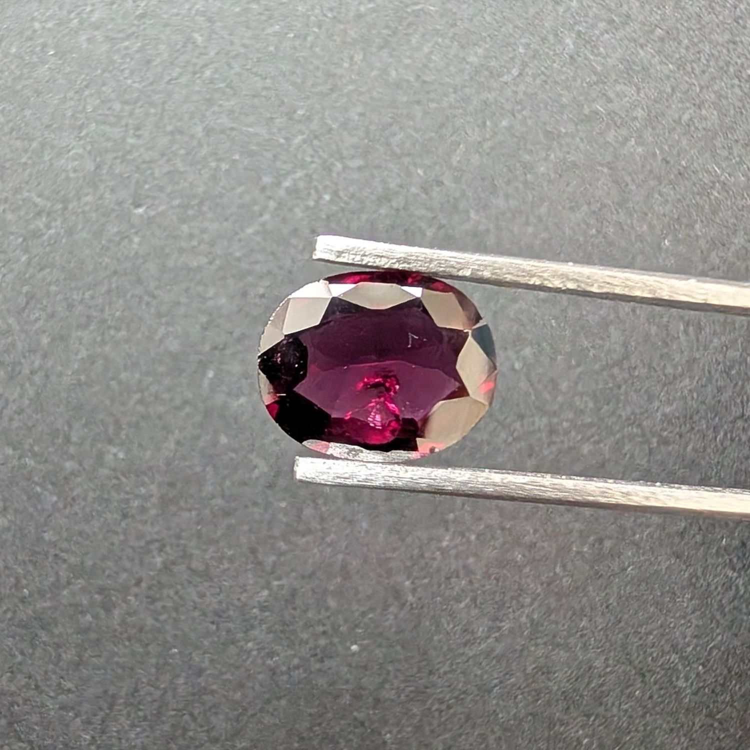 Purple Rhodolite Garnet Oval - 9.7mm by 7.8mm - Image 2