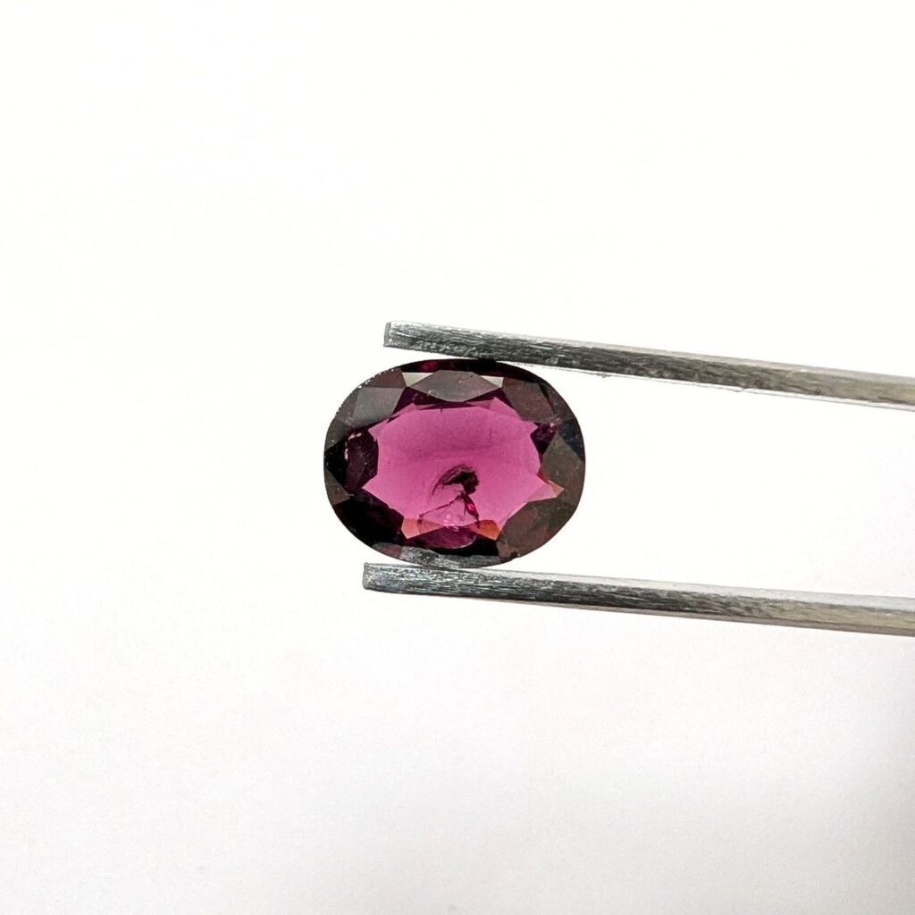 Purple Rhodolite Garnet Oval - 9.7mm by 7.8mm