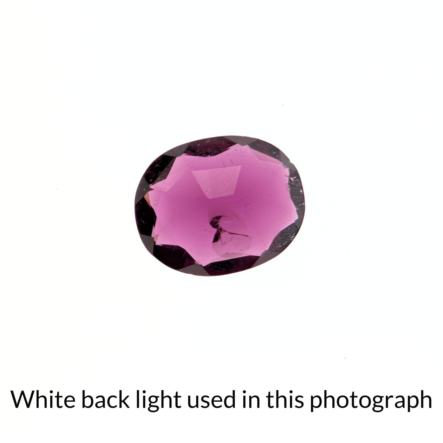 Purple Rhodolite Garnet Oval - 9.7mm by 7.8mm - Image 4