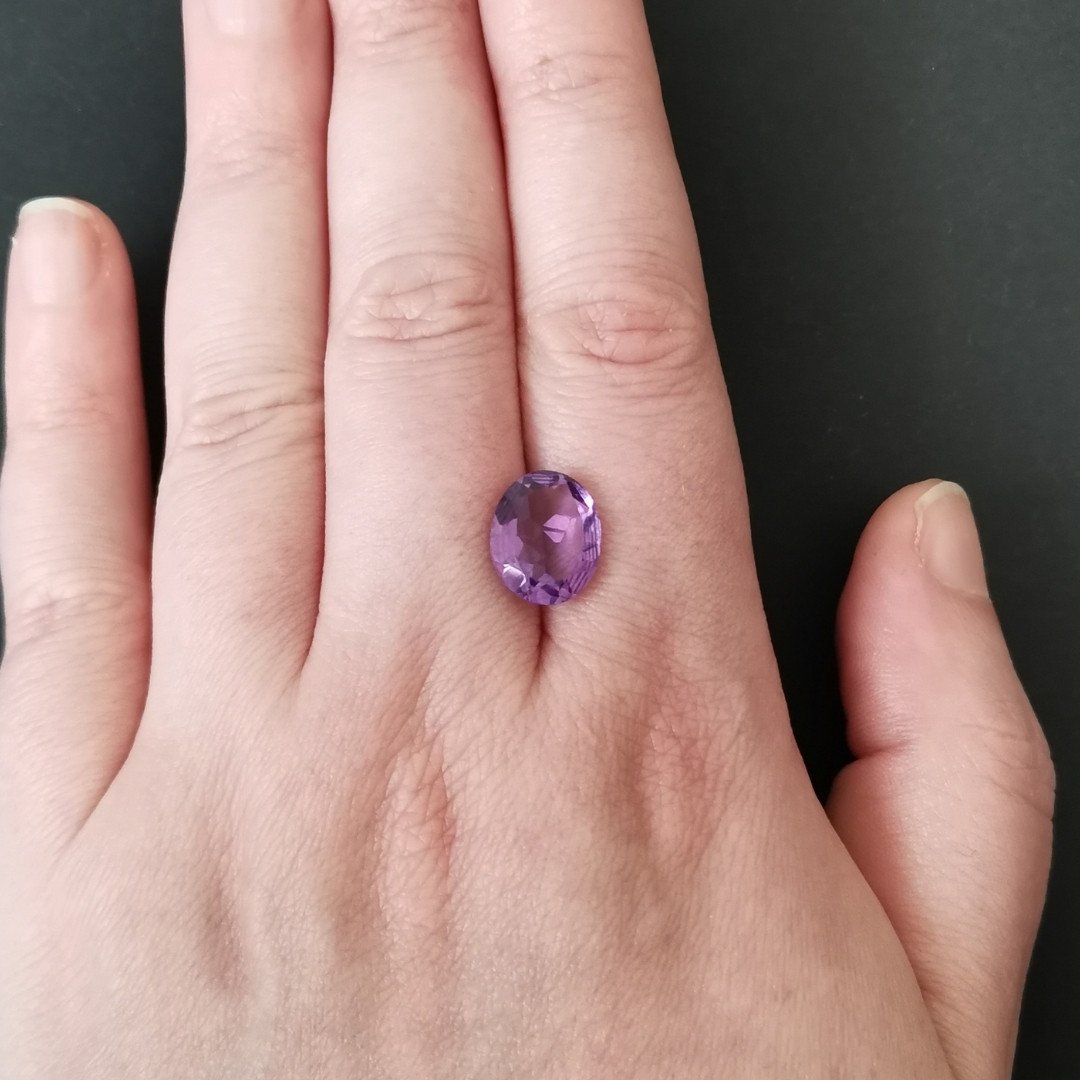 Amethyst Oval - 12mm by 9.9mm - Image 2