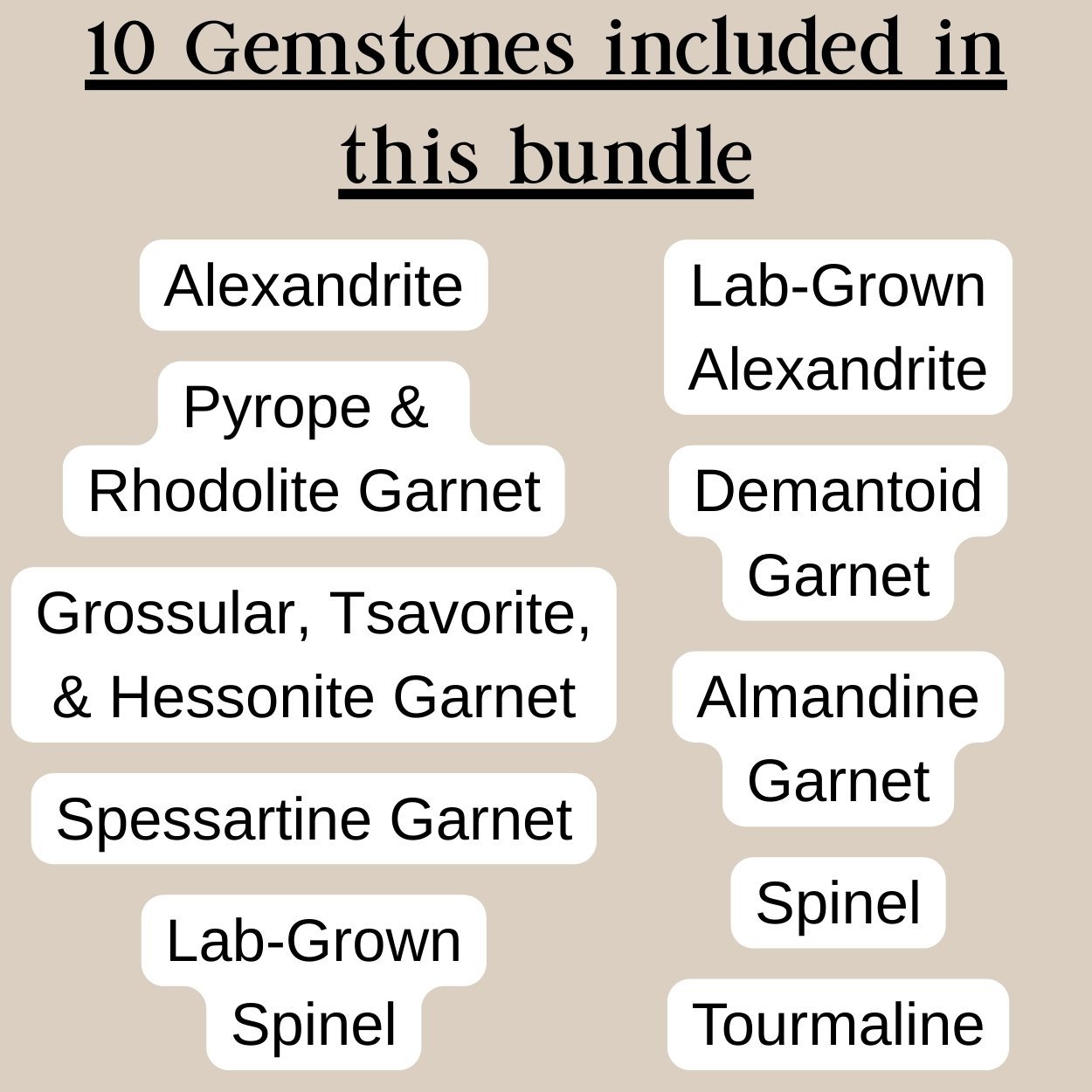 Gemstone Bench Guide Cheat Sheets Set 3 - Image 2