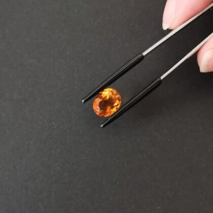 Orange Citrine Oval - 10mm by 8mm