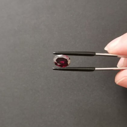 Red Garnet Oval - 10.1mm by 7.3mm