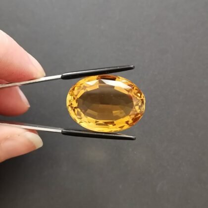 Orange Citrine Oval - 26.6mm by 19.4mm