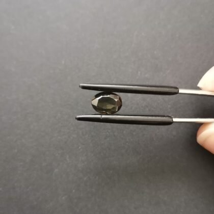 Green Zircon Oval - 7.8mm by 5.7mm