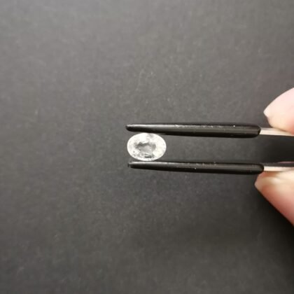 White Zircon Oval - 6.9mm by 5mm