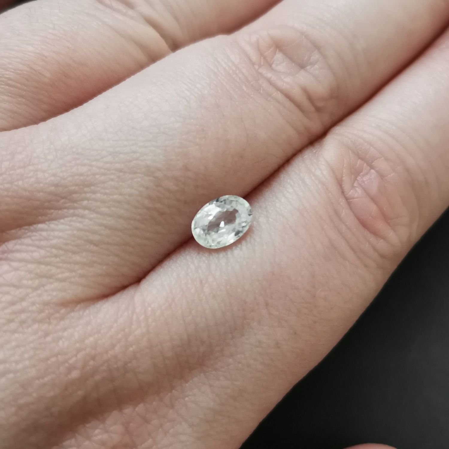 White Zircon Oval - 6.9mm by 5mm - Image 3