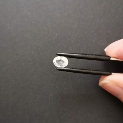 White Zircon Oval - 6.8mm by 4.9mm