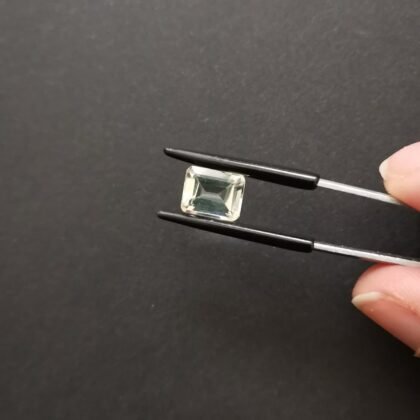 Prasiolite Rectangle - 9.1mm by 7.2mm