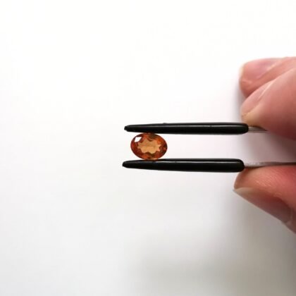 Orange Hessonite Garnet Oval - 7.5mm by 5.5mm