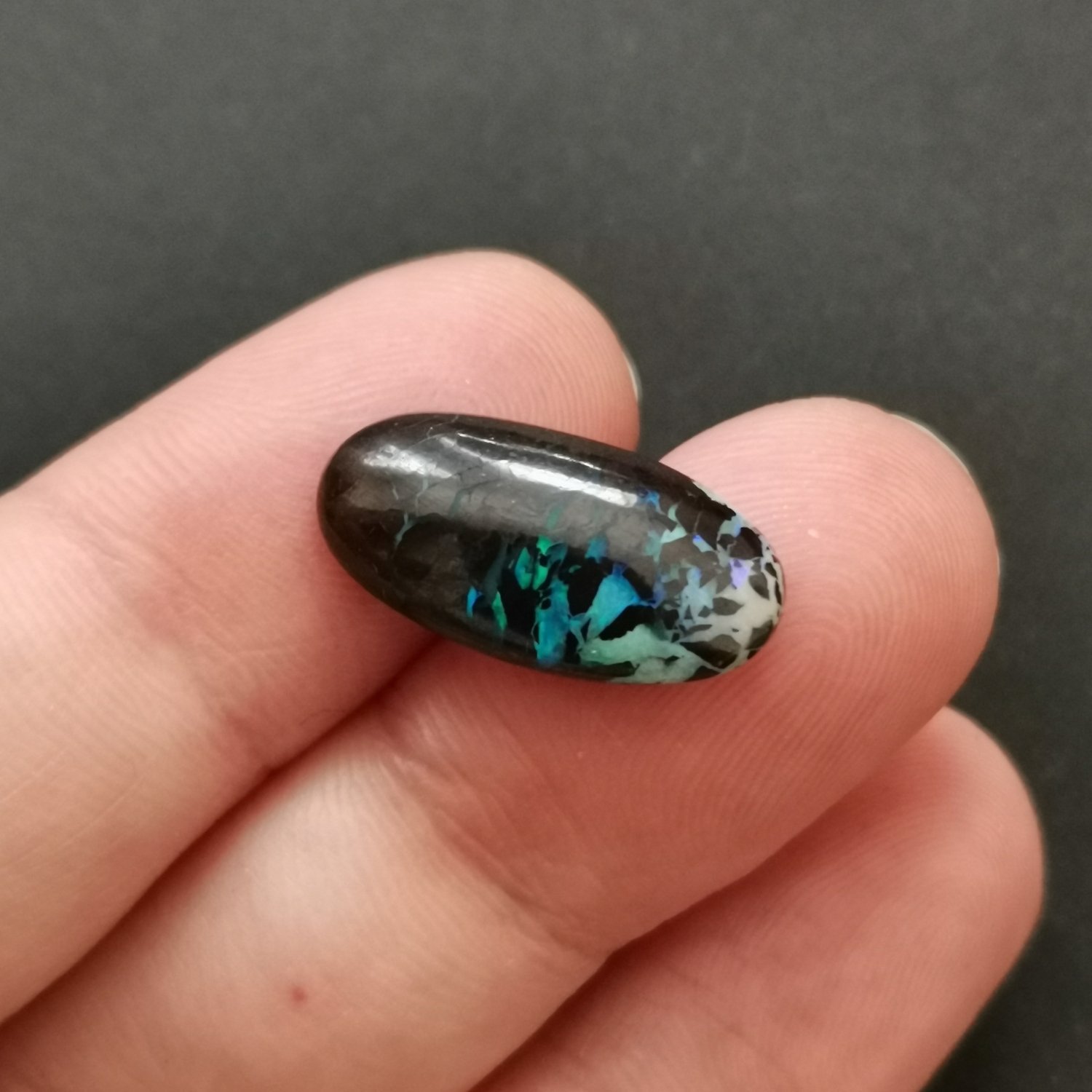 Freeform Boulder Opal - 18.7mm by 9.4mm - Image 4