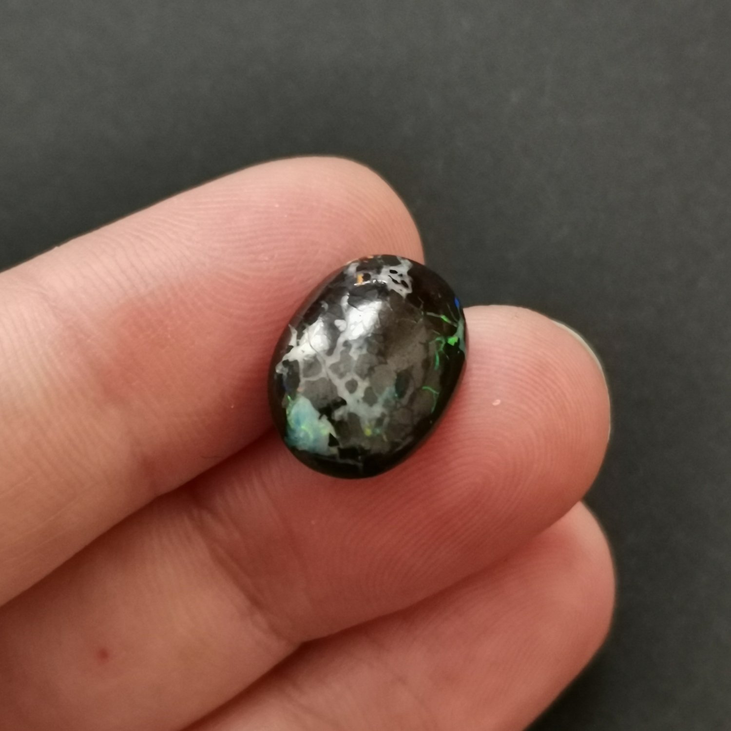 Freeform Boulder Opal - 14.9mm by 10.4mm - Image 3