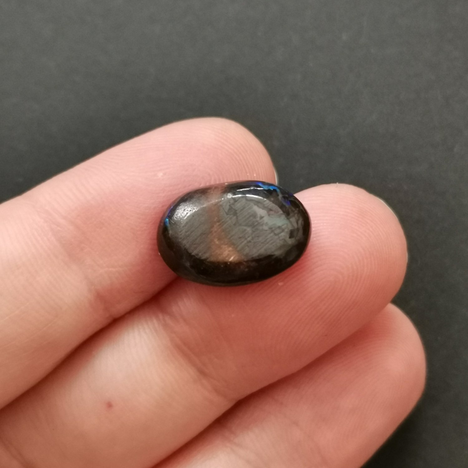 Freeform Boulder Opal - 14.9mm by 10.4mm - Image 6