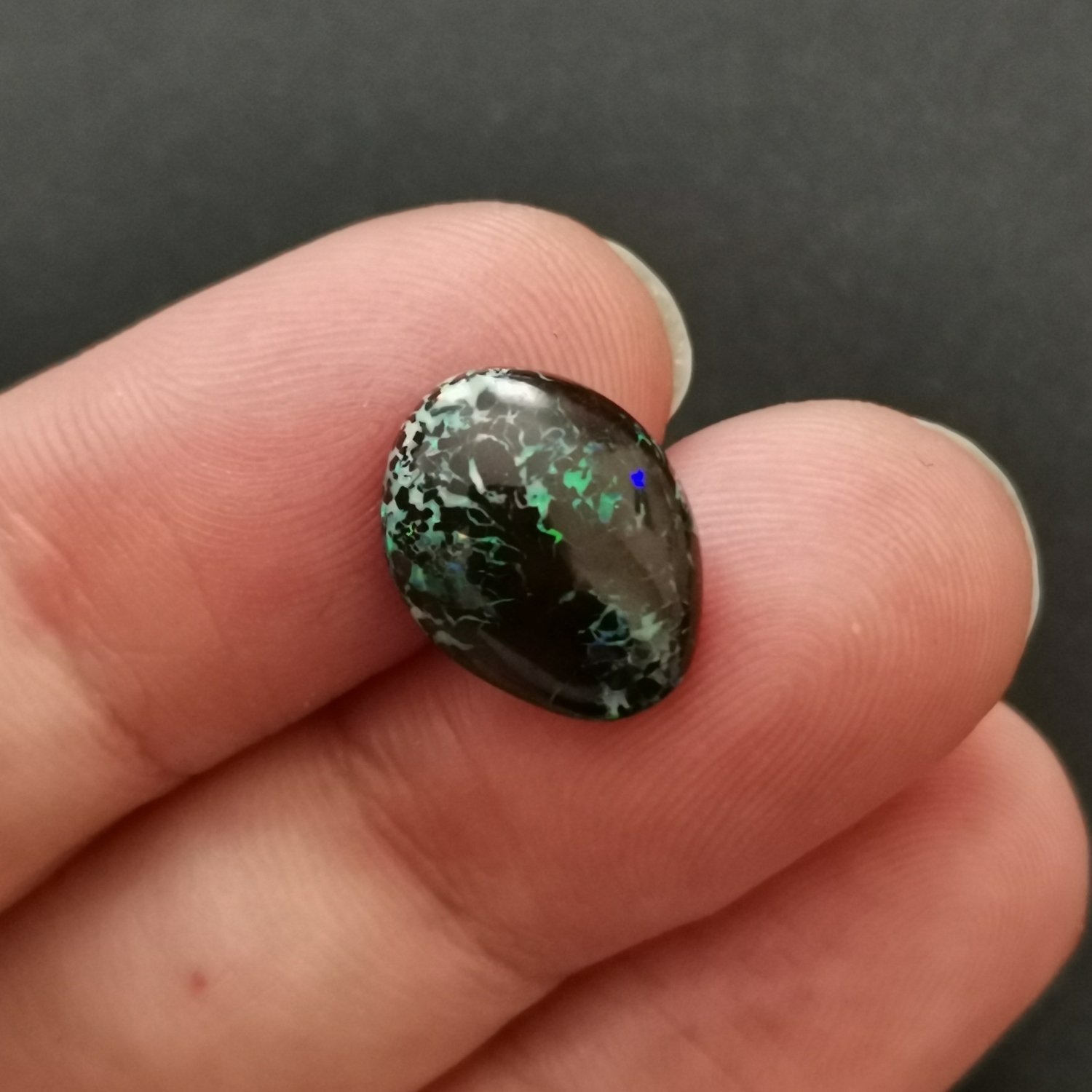 Freeform Boulder Opal - 13.5mm by 10.4mm - Image 4