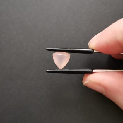 Pink Chalcedony Triangle – 9mm