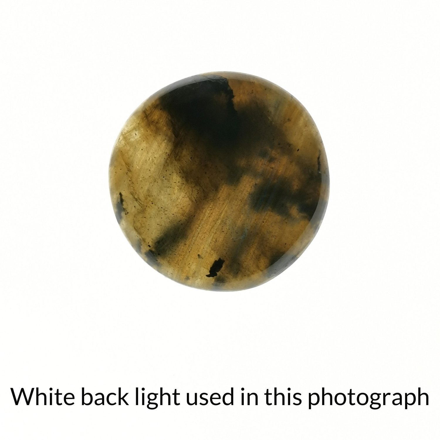 Round Labradorite Cabochon - 20.5 mm - Image 4