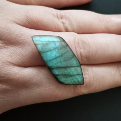 Freeform Labradorite Cabochon - 36.6 mm by 15.3 mm