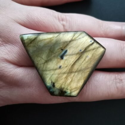 Freeform Labradorite Cabochon - 40.35 mm by 35.8 mm