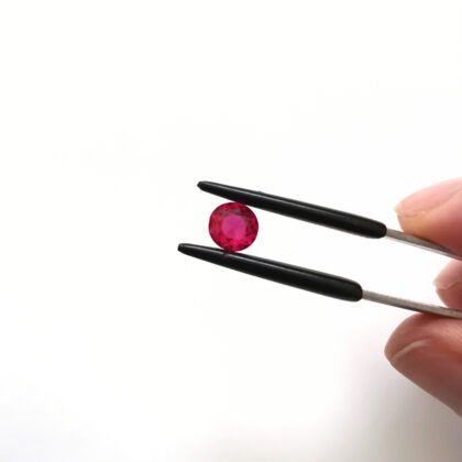 Lab Grown Pink Sapphire Round – 6.4mm