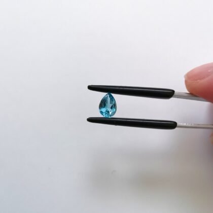 Swiss Blue Topaz Teardrop - 6.9mm by 5mm