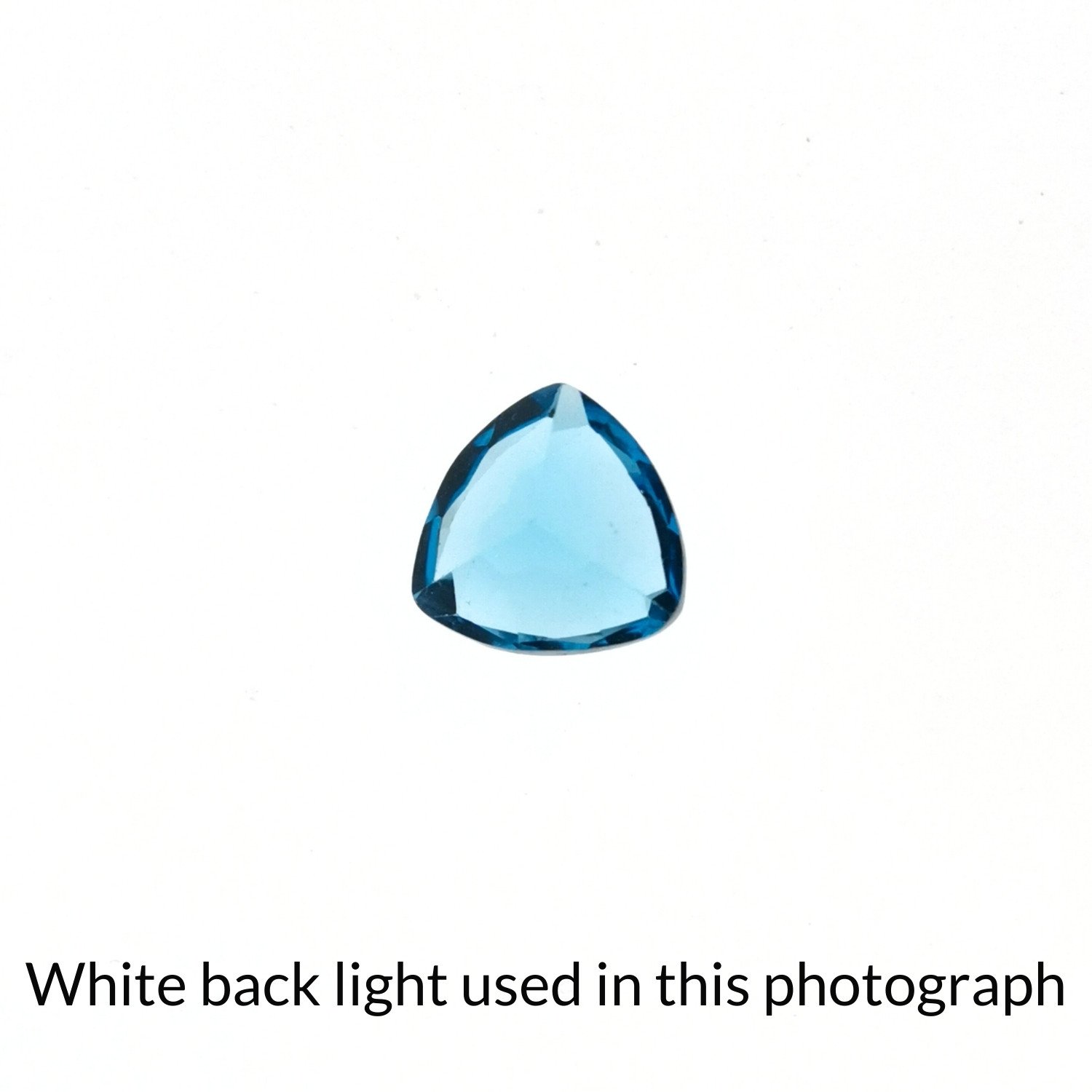 Swiss Blue Topaz Triangle - 9mm - Image 4