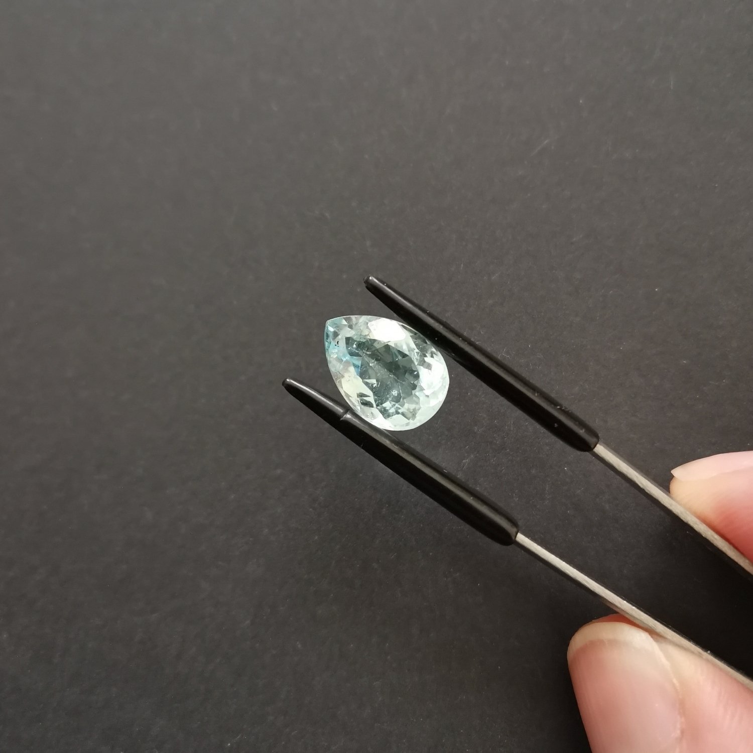 Aquamarine Teardrop - 12.5mm by 8.9mm - Image 2