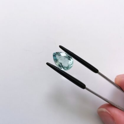 Aquamarine Teardrop - 12.5mm by 8.9mm