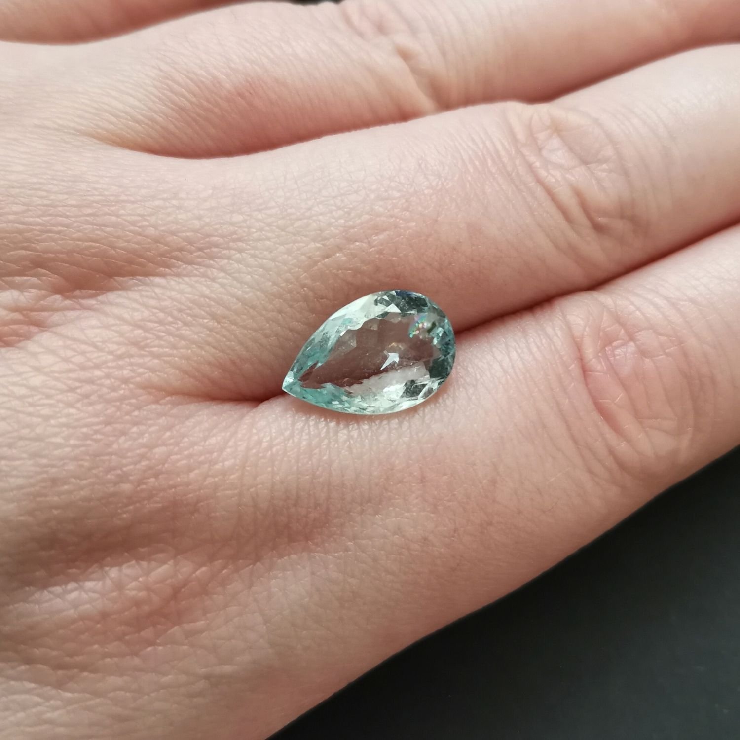 Aquamarine Teardrop - 13.6mm by 9.1mm - Image 3