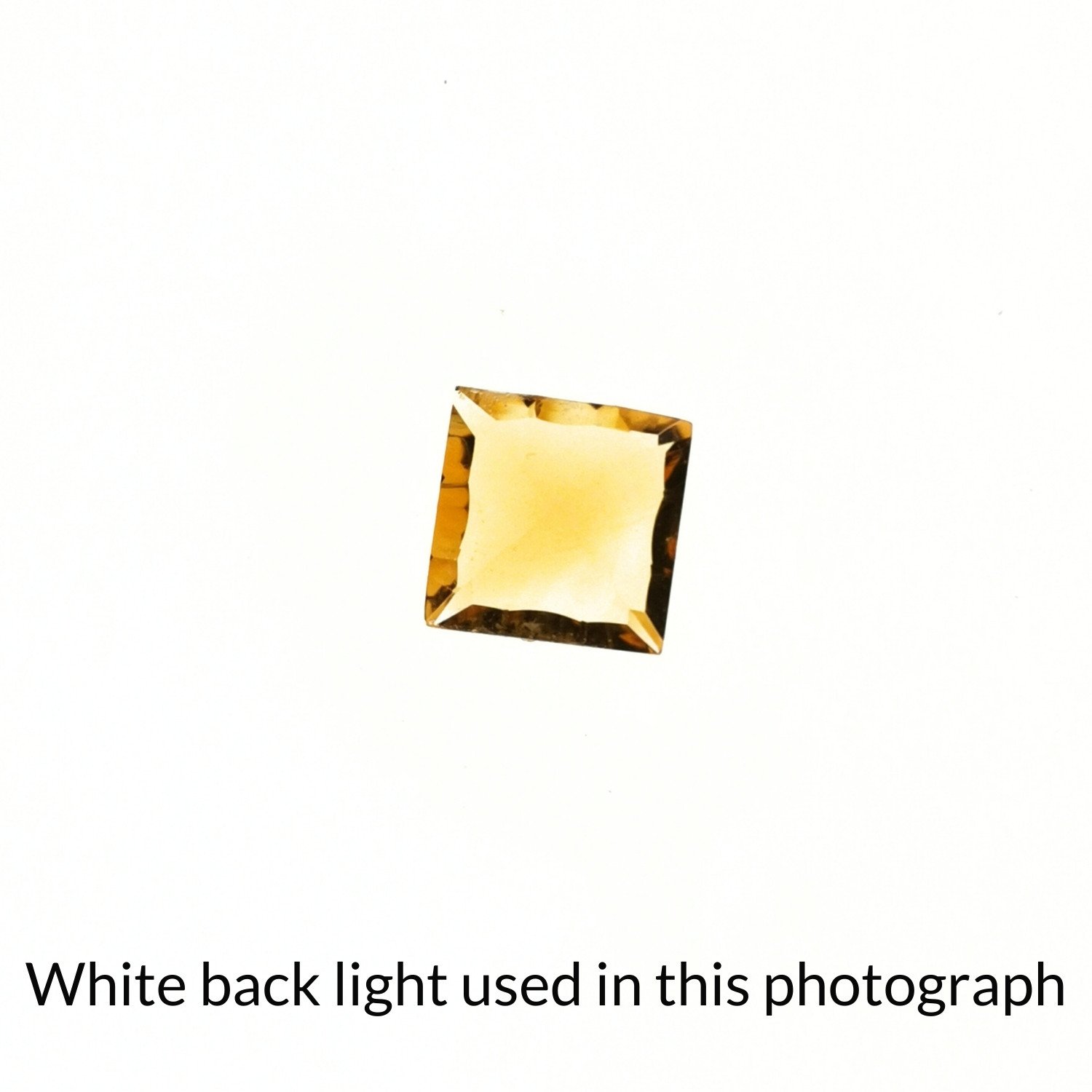 Orange Citrine Square - 8.2mm - Image 4