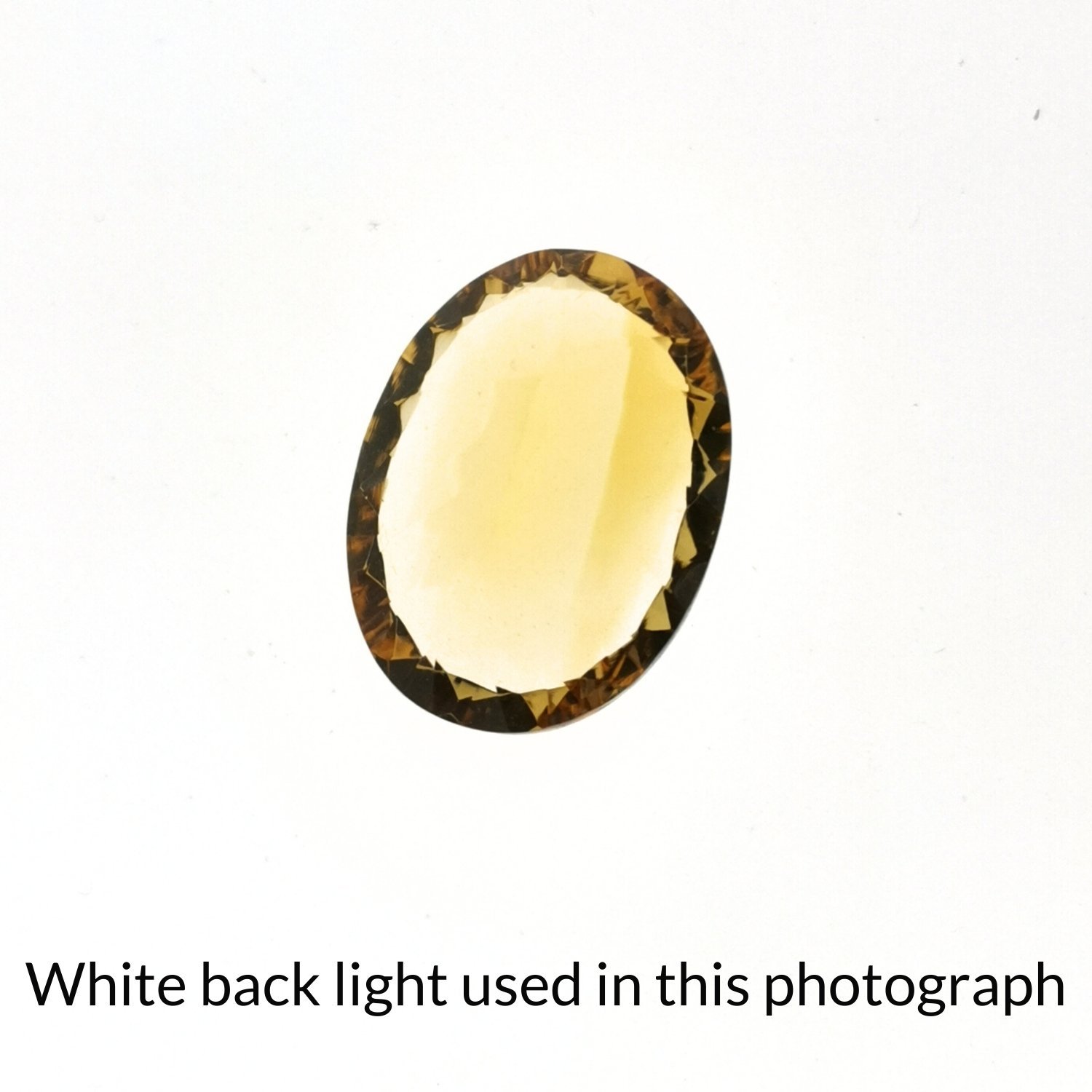 Orange Citrine Oval - 16mm by 11.8mm - Image 4