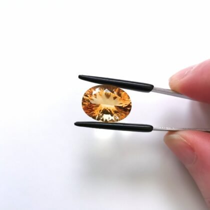 Orange Citrine Oval - 16mm by 11.8mm