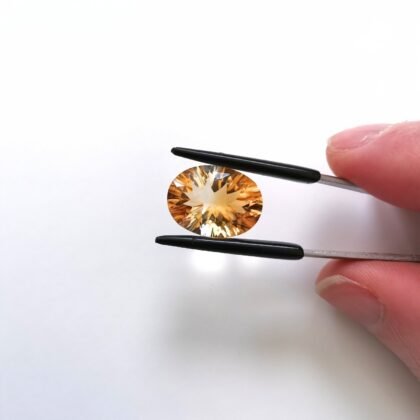 Orange Citrine Oval - 15.7mm by 11.8mm