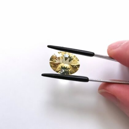 Yellow Citrine Oval - 15.9mm by 11.9mm