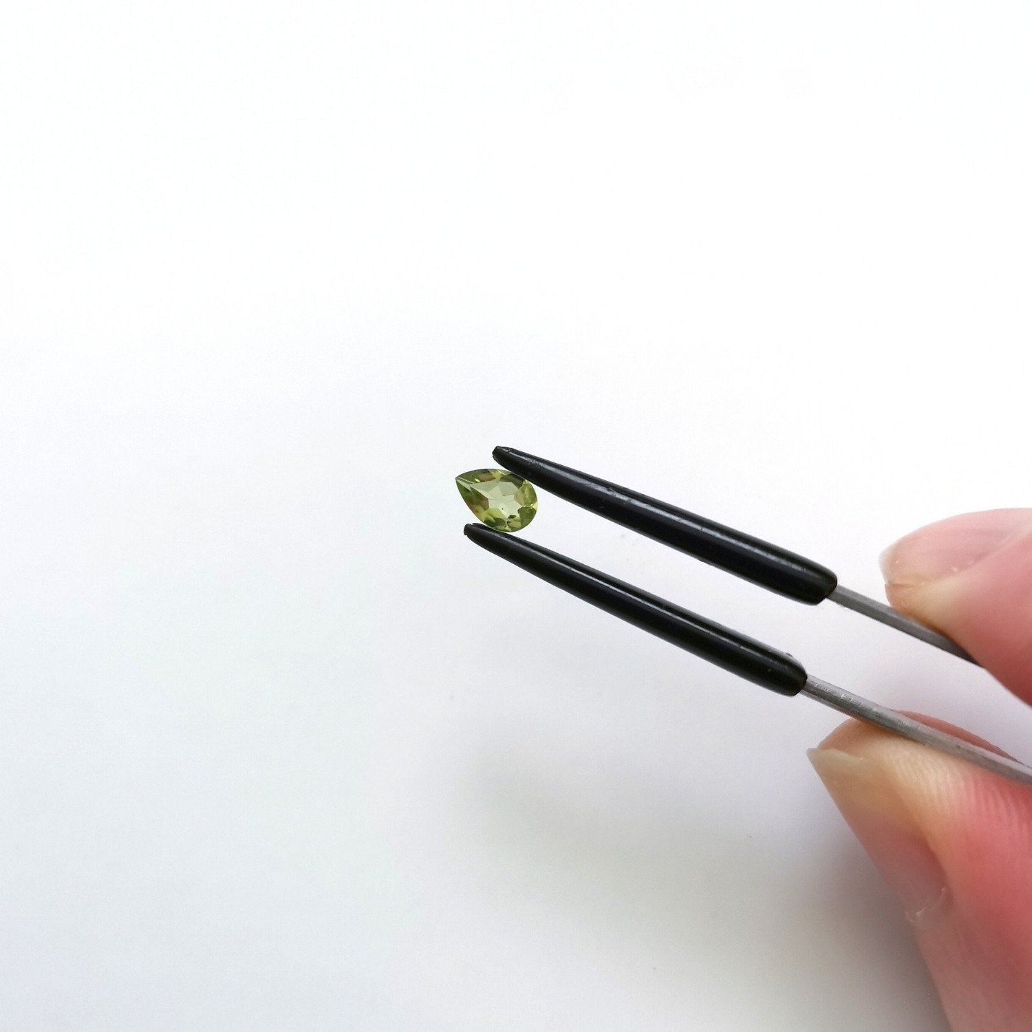Peridot Teardrop - 6mm by 4mm
