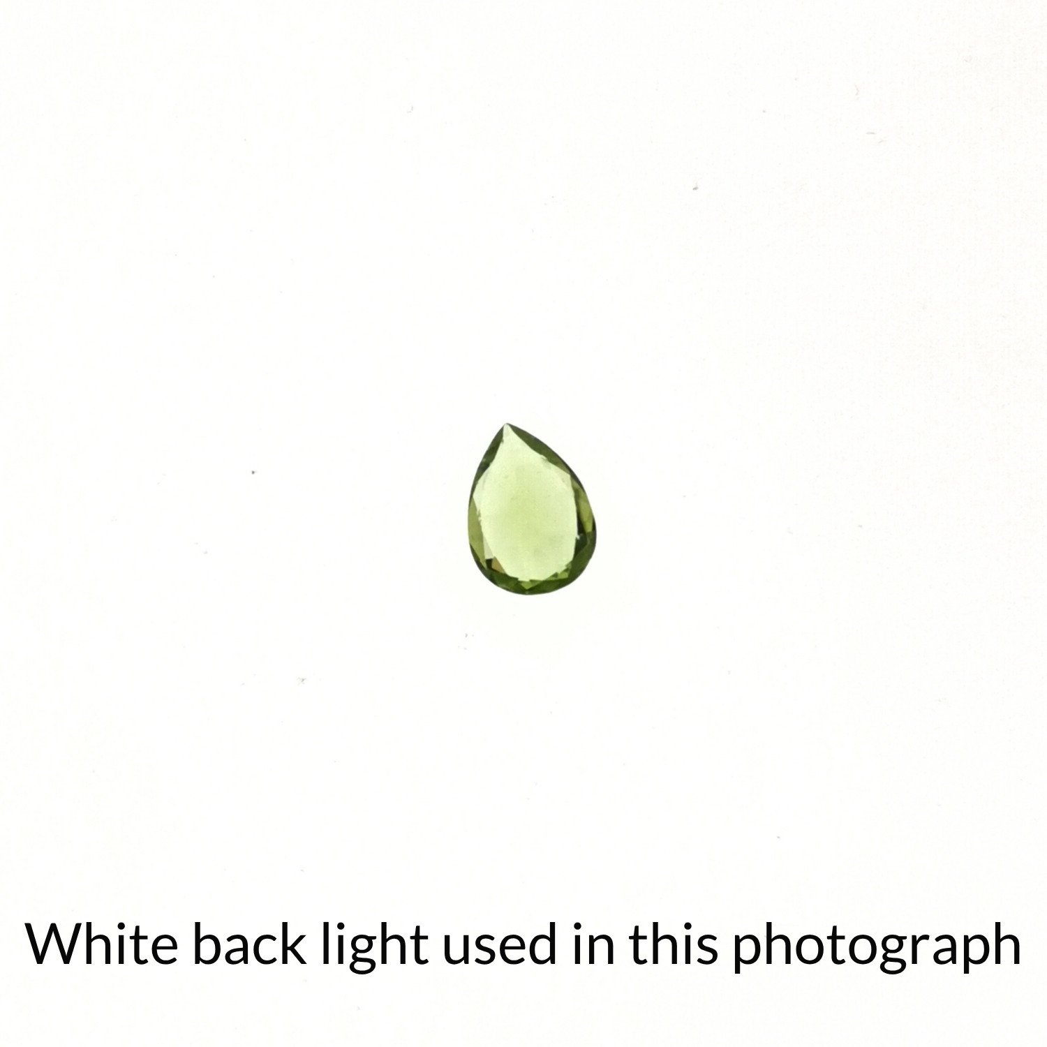 Peridot Teardrop - 6.9mm by 4.9mm - Image 4