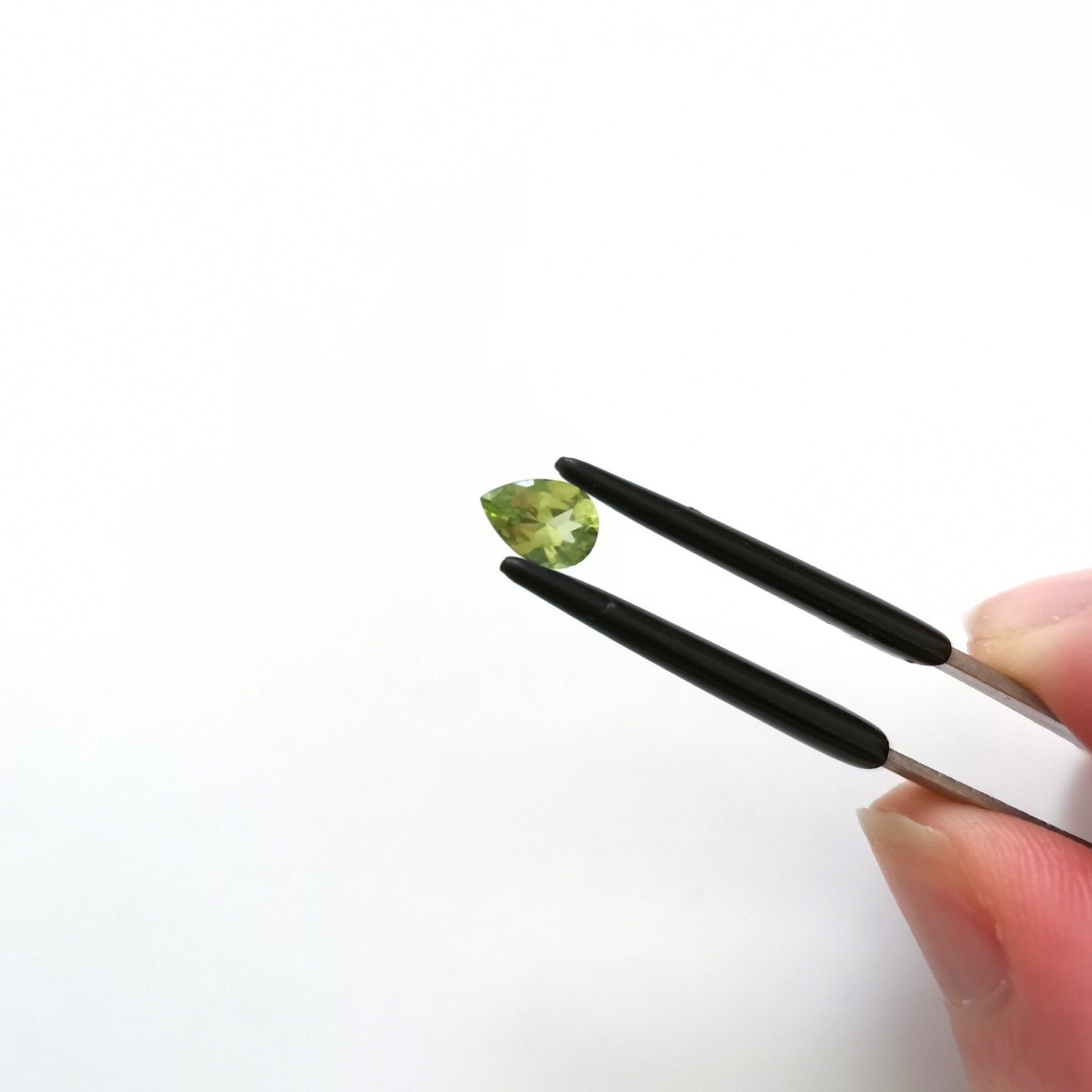 Peridot Teardrop - 6.9mm by 4.9mm - Image 2