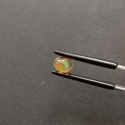 Oval Fire Opal Cabochon – 7.3mm by 5.8mm